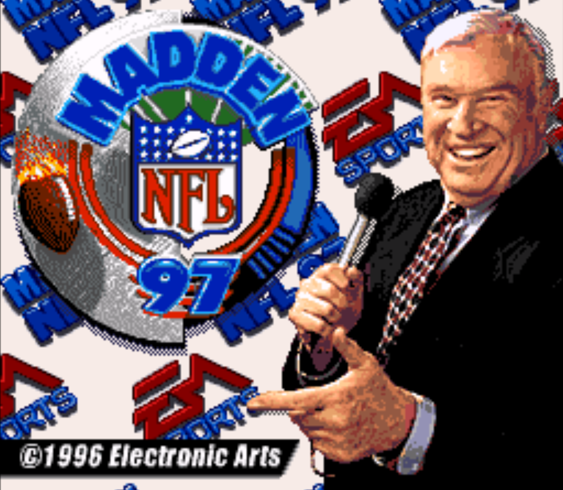 Madden NFL 97 Title screen